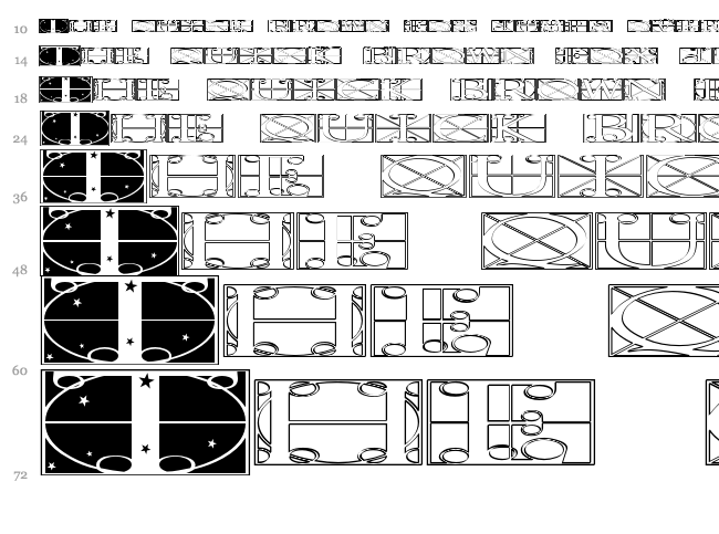 Time Pundits font waterfall